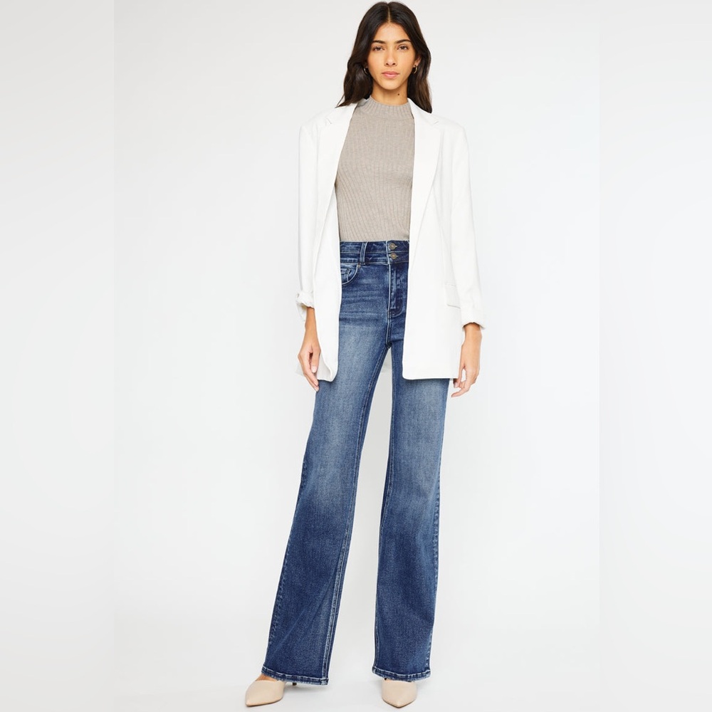KanCan Onyx Ultra High-Rise Wide Flare Jeans